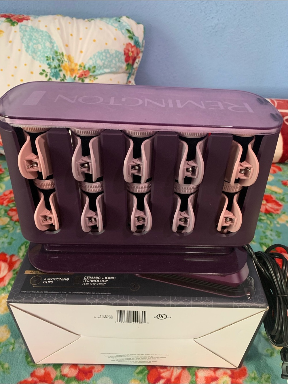 Remington Pro Thermaluxe Heated Roller Set - Pink and Purple - Picture 2 of 8